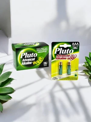 Оптом батарейки pluto advanced lr03 (міні пальчик/блістер) 2шт - фото 1