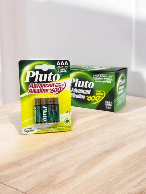 Оптом батарейки pluto advanced lr03 (міні пальчик/блістер) 4шт - фото 1