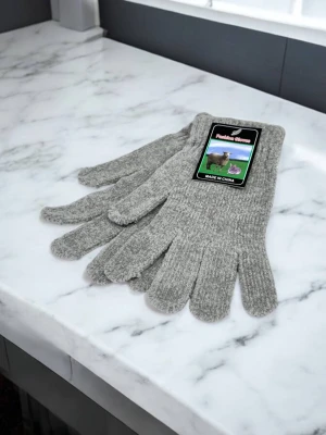 Оптом рукавиці-пальчата fashion gloves (тонка в'язка) м.517-14 темно-сірий в асортименті - фото 1