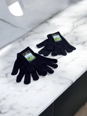 Оптом рукавиці-пальчата fashion gloves (тонка в'язка) м.517-14 чорний в асортименті - фото 1