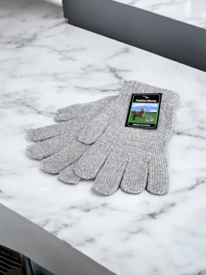 Оптом рукавиці-пальчата fashion gloves (тонка в'язка) м.517-14 сірий в асортименті - фото 1