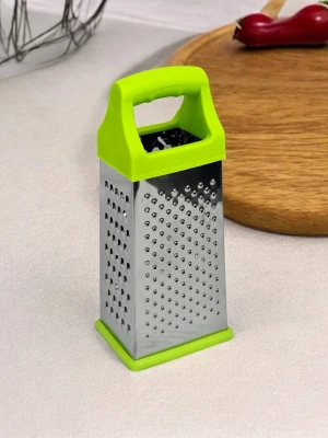 Оптом тертка чотирьохстороння (нерж.сталь) grater м.7 салатовий в асортименті - фото 1