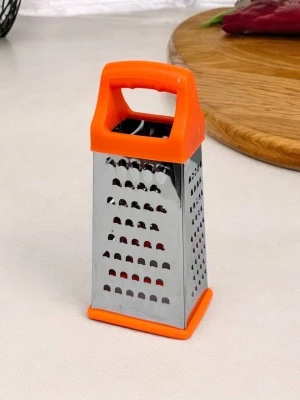 Оптом тертка чотирьохстороння (нерж.сталь) grater м.7 помаранчевий в асортименті - фото 1