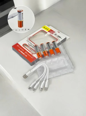 Оптом батарейка акумуляторна usb bestfire aa 2350mah 4шт - фото 1