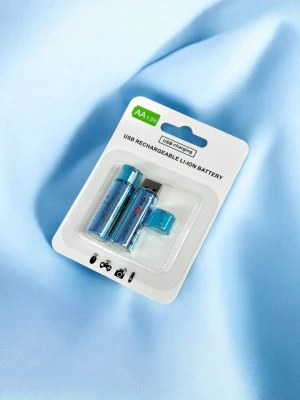Оптом акумуляторна батарея usb super-l aa 1.5v (бліст) 2шт - фото 1