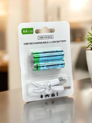 Оптом акумулятора батарея з usb super-l 2500mwh (пальчик/блістер) 2шт - фото 1