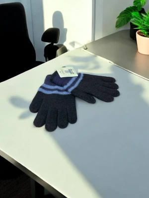 Оптом рукавиці-пальчата gloves дитячі (тонка в'язка) м.11/4 синiй в асортименті - фото 1