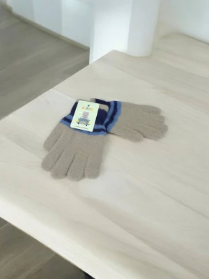 Оптом рукавиці-пальчата gloves дитячі (тонка в'язка) м.11/6 синiй в асортименті - фото 1