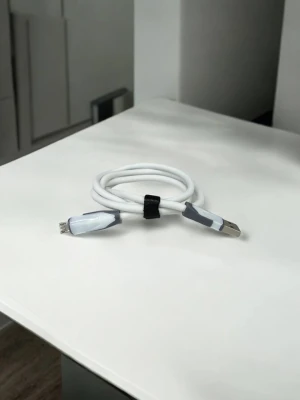 Оптом usb кабель micro м.v8 білий в асортименті - фото 1