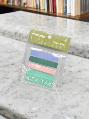 Оптом стикеры-закладки д/записей (клейкие) м.win-p87 оливковый в ассортименте - фото 1