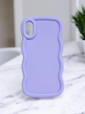 Оптом чохол на телефон м.17748-27 ip xs max лавандовий в асортименті - фото 1