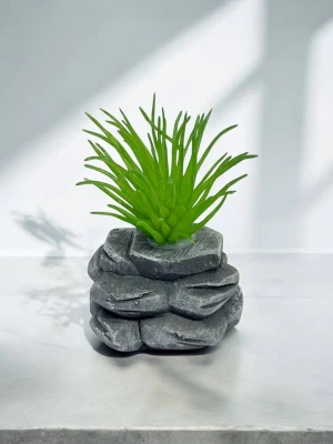 Оптом штучний міні-сукулент в горщику м.kc-4/1 - фото 1