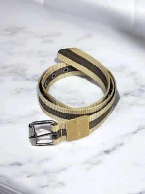 Оптом пасок "класичний" (текстиль) 4см м.122-9 бежевий в асортименті - фото 1