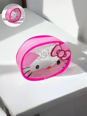 Оптом монетниця дитяча Hello Kitty силіконова м.КТ-1 | Гуртом гаманець для дітей Hello Kitty прозорий - фото 1