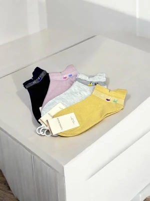 Оптом жіночі шкарпетки huiernu socks (короткі) 1уп.10пар м.121/6 р.22-24 - фото 1
