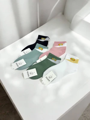 Оптом жіночі шкарпетки socks (короткі/резинка) 1уп.10пар м.2 р.22-25 - фото 1