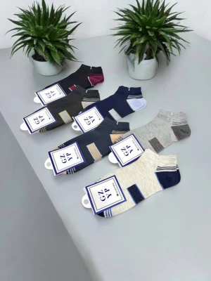 Оптом мужские носки gzyp (короткие) 1уп.10пар м.01/1 р.25-30 - фото 1