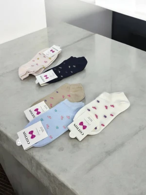 Оптом жіночі шкарпетки cotton fashion (короткі) 1уп.10пар м.yswy-082/1 р.22-25 - фото 1