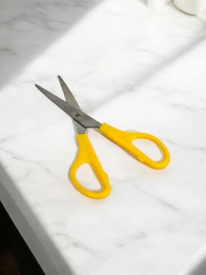 Оптом ножиці канцелярські м.125-z жовтий в асортименті - фото 1