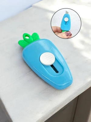Оптом ніж канцелярський mini м.613opp блакитний в асортименті - фото 1