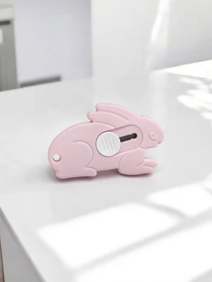 Оптом нож канцелярский mini м.617bopp розовый в ассортименте - фото 1