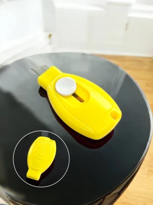 Оптом ніж канцелярський mini м.811opp жовтий в асортименті - фото 1
