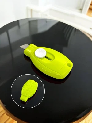 Оптом ніж канцелярський mini м.811opp салатовий в асортименті - фото 1