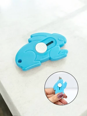 Оптом ніж канцелярський mini м.617opp блакитний в асортименті - фото 1
