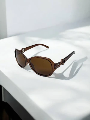 Оптом окуляри дитячі (сонцезахисні) м.3350 коричневий в асортименті - фото 1