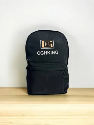 Оптом рюкзак (плащівка) м.122434-1/1 чорний в асортименті - фото 1