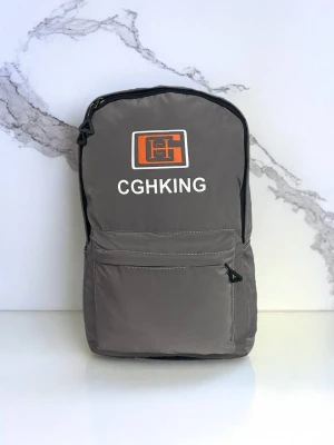 Оптом рюкзак (плащівка) м.122434-1/2 сірий в асортименті - фото 1