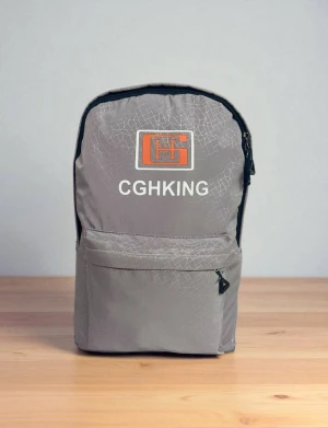 Оптом рюкзак (плащівка) м.122434-1/3 сірий в асортименті - фото 1