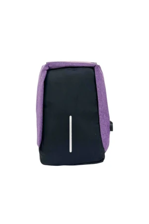 Оптом рюкзак + usb кабель (плащівка) фiолетовий в асортименті - фото 1