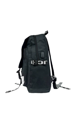 Оптом рюкзак + usb кабель (плащівка) м.8117 чорний в асортименті - фото 2