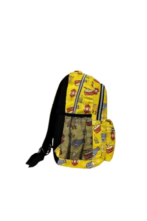 Оптом дитячий рюкзак (плащівка) м.590 жовтий в асортименті - фото 2