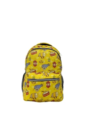 Оптом дитячий рюкзак (плащівка) м.590 жовтий в асортименті - фото 1