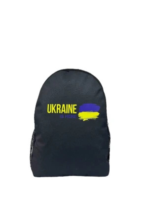 Оптом рюкзак (плащівка) м.606 чорний в асортименті - фото 1