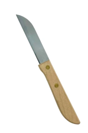Оптом ніж кухонний (дерев'яна ручка) 17,5 см. - фото 2