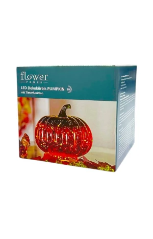 Оптом led-лампа у формі гарбуза "flower power" (із вбудованим таймером на 6 годин) - фото 1
