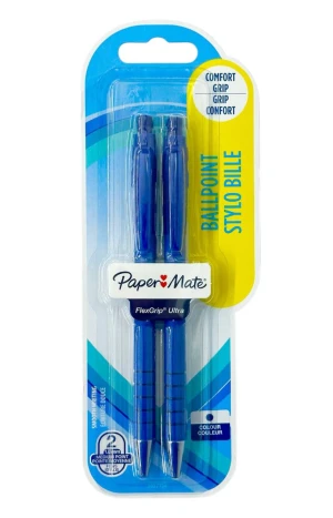 Оптом набір кулькових ручок "paper mate" (синій)  2 шт. - фото 1