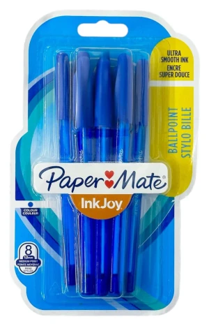 Оптом набір кулькових ручок "paper mate" (синій) 8 шт. - фото 1