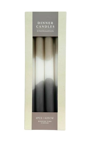 Оптом набір свічок з кольоровим градієнтом "dinner candles" 4 шт. м.3 - фото 1