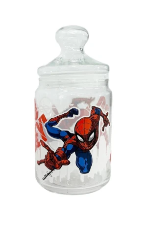 Оптом банка для сипучих продуктів "spider man" (скло) 1 л. - фото 1