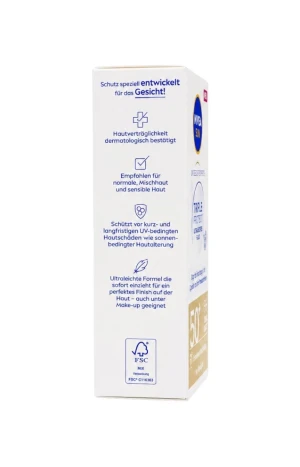 Оптом сонцезахисний флюїд для обличчя "nivea sun" (spf 50+) 40мл. - фото 3
